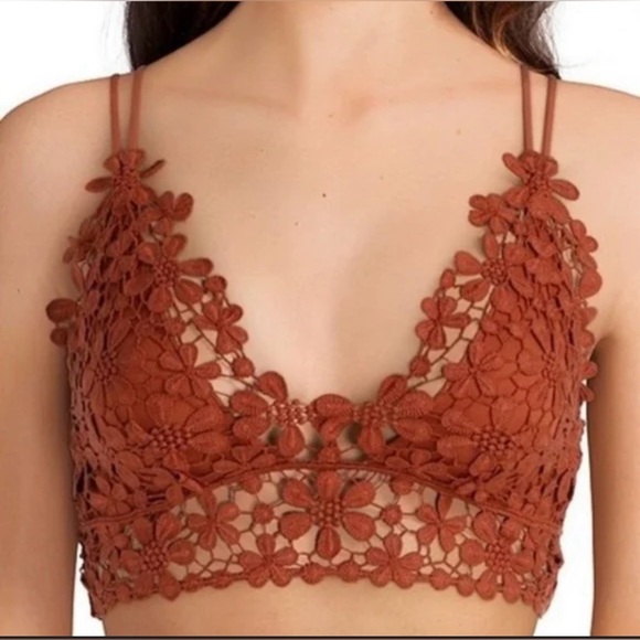 NWOT Free People Miss Dazie Bralette Coconut Shell - Picture 1 of 11